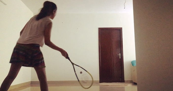 Actress Raiza Playing Wilson Squash1