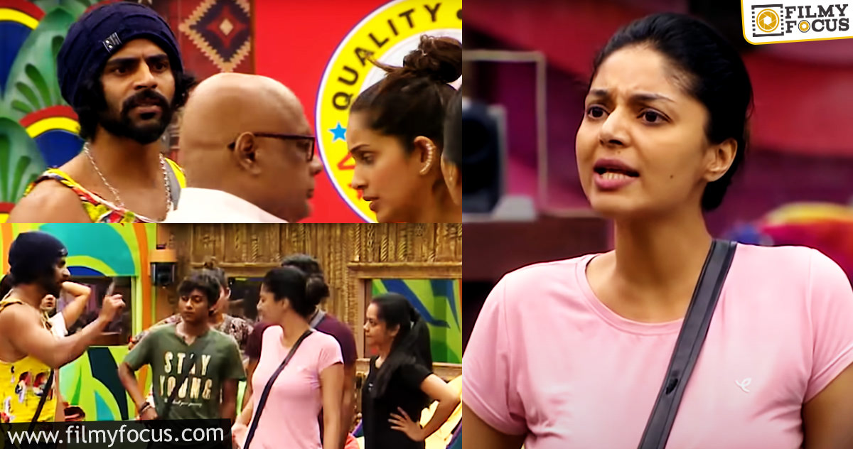 ‘பிக் பாஸ் 4’ : “முடிஞ்சா என்னை எட்டி உதை”… பாலாஜி – சனம் இடையே மோதல்!