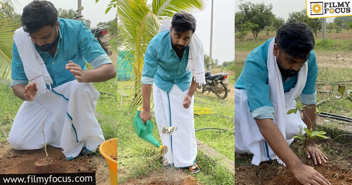 கிரீன் இந்தியா சேலஞ்சை ஏற்றுக்கொண்ட நடிகரும், இயக்குநருமான சசிகுமார்… வைரலாகும் ஸ்டில்ஸ்!