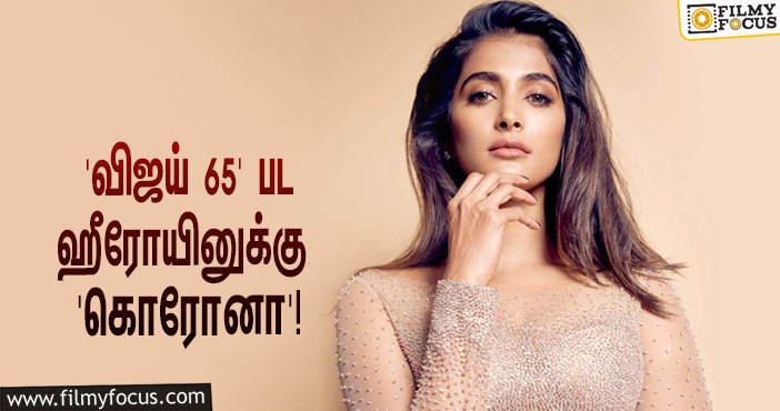 ‘விஜய் 65’ பட ஹீரோயின் பூஜா ஹெக்டேவுக்கு ‘கொரோனா’ பாதிப்பு… ஷாக் மோடில் ரசிகர்கள்!